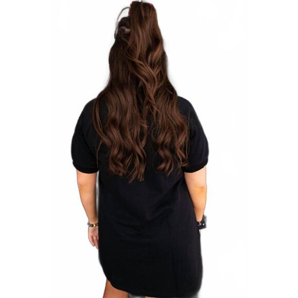 NEW BRIANNA CANNON south carolina logo patch dress in black - Picture 5 of 5